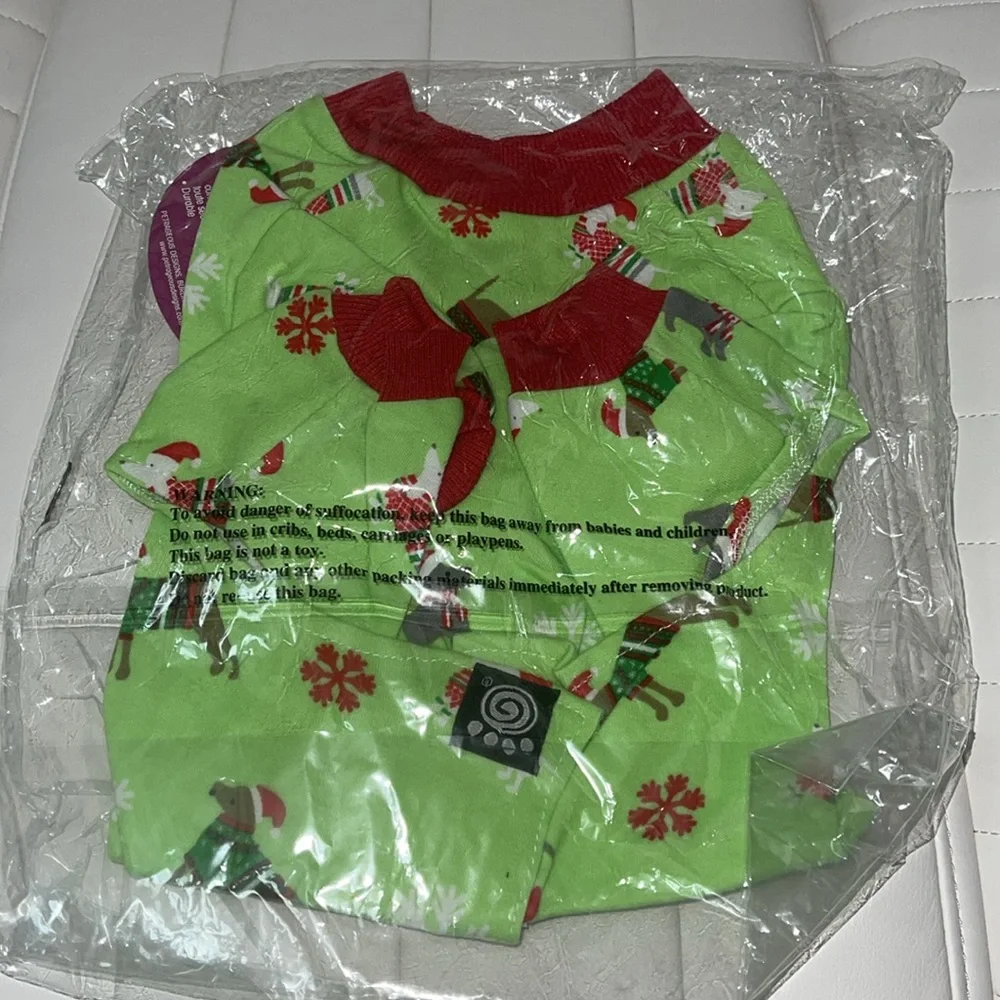 Petrageous Designs Holiday Dogs Green Pajamas